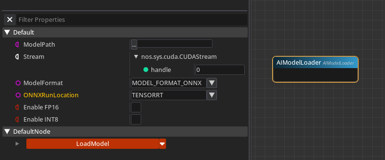 The AI Model Loader node